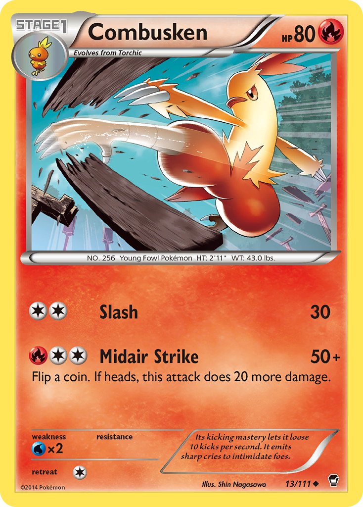 Furious Fists Combusken [Championship] Pokémon card